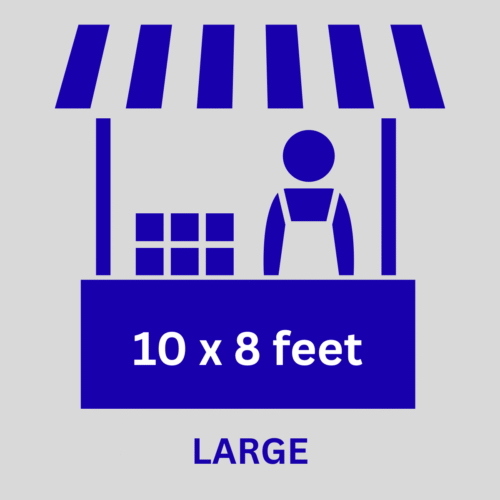Diagram icon representing a large booth space at the Perry Hall Craft Fair.