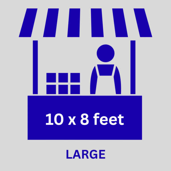 Diagram icon representing a large booth space at the Perry Hall Craft Fair.
