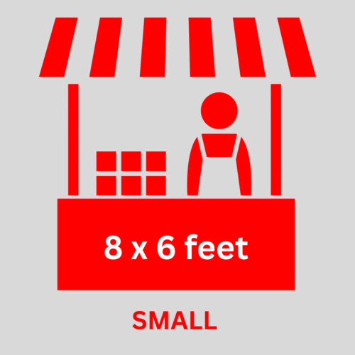 Diagram icon representing a small booth space at the Perry Hall Craft Fair.