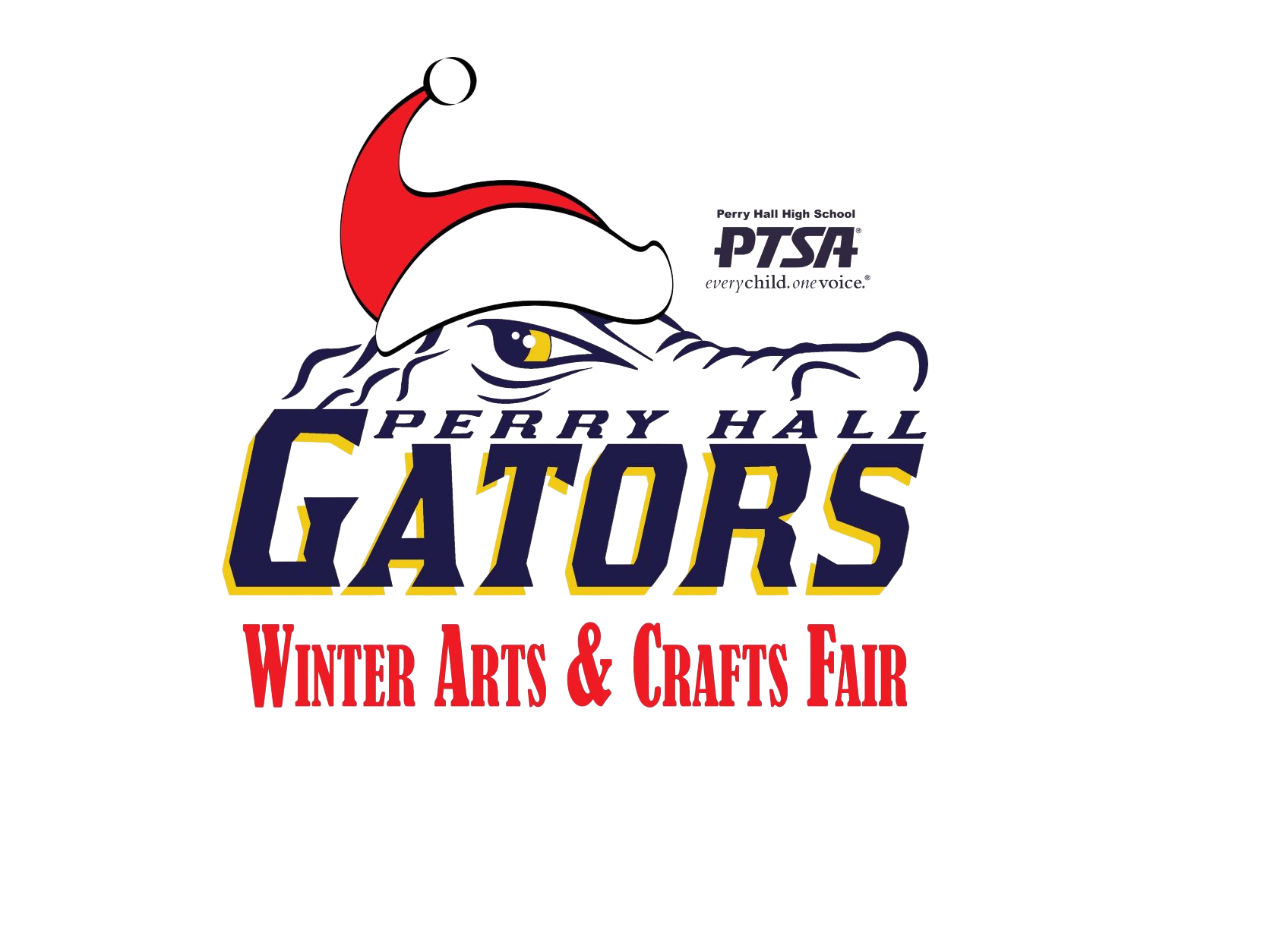 Gator PTSA Craft Fair Logo(2) Perry Hall High School PTSA Winter Arts & Crafts Fair logo.